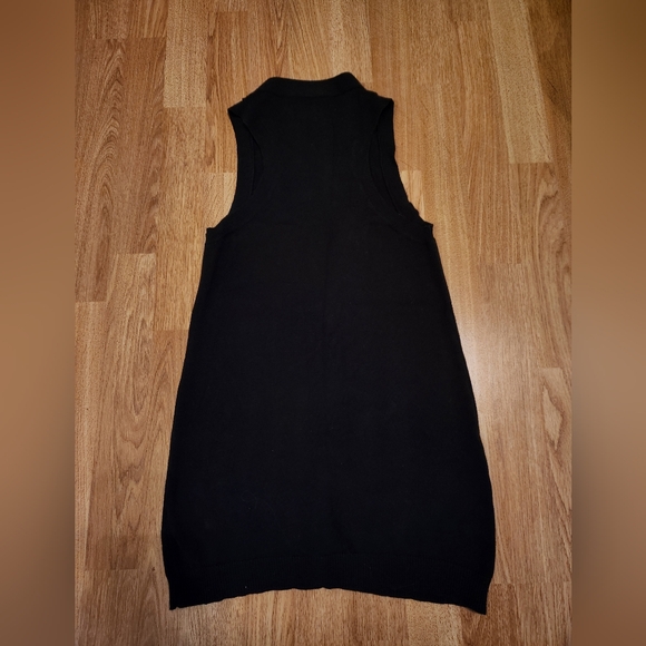 Miley Cyrus Max Azria Cotton Knit Button Down Sweater Vest Black Medium - Picture 10 of 10